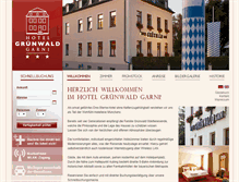 Tablet Screenshot of hotel-gruenwald.de