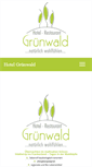Mobile Screenshot of hotel-gruenwald.com